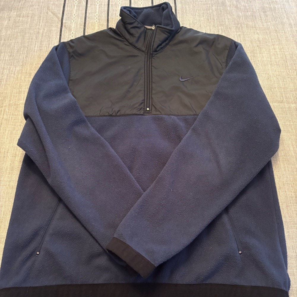 Nike Blue and Black Windbreaker Jacket